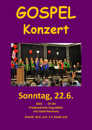 Konzertplakat Gospelchor