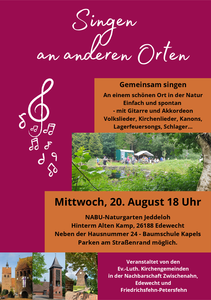 Plakat Singen an anderen Orten