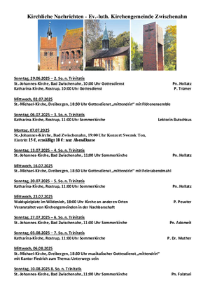 Wochenplan